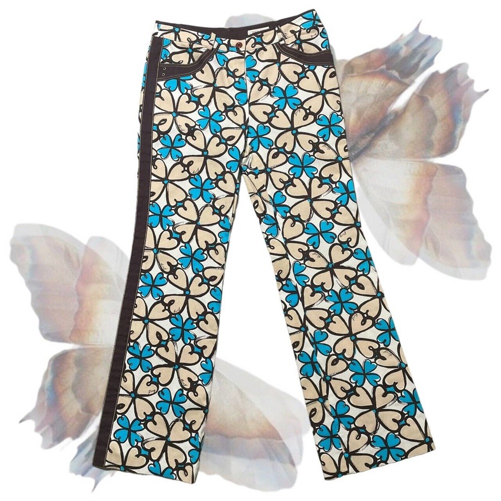 Ping Y2K Floral Flare Trousers (28")